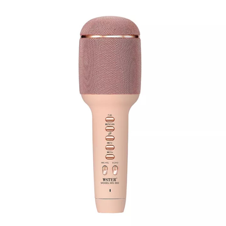 Loa bluetooth không dây cầm tay WS-900, mẫu loa hình micro âm thanh vang chất nhạc hay có thẻ nhớ USB AUX thiết kế độc đáo chống thắm nước bảo hành 24 tháng