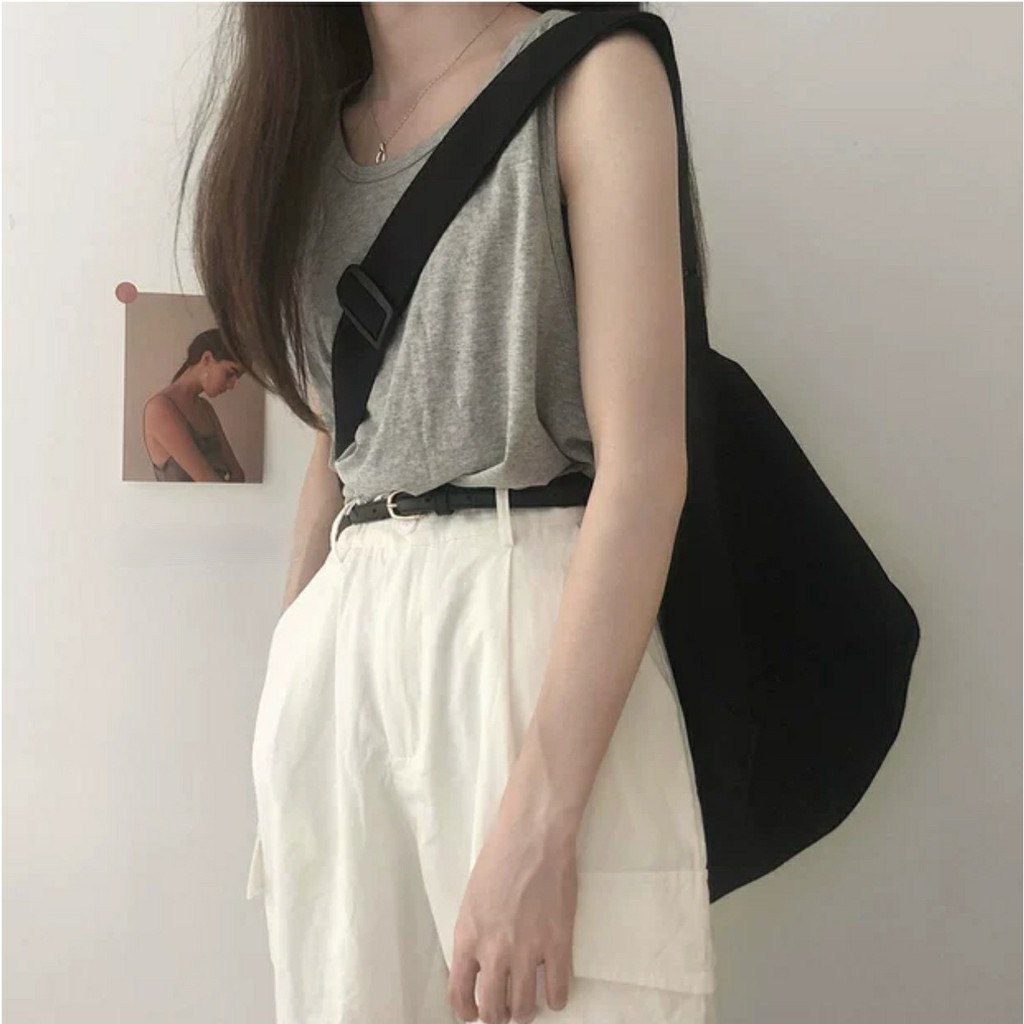 túi unisex uzzang canvas mã 03