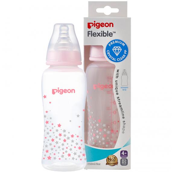 Bình sữa Pigeon PP Streamline - màu hồng (150ml / 250ml)