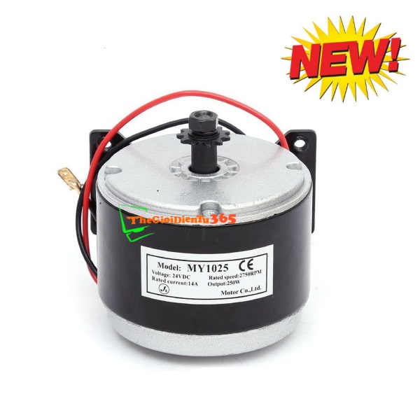 Động cơ xe điện my1025 24vdc 250w trục 12mm