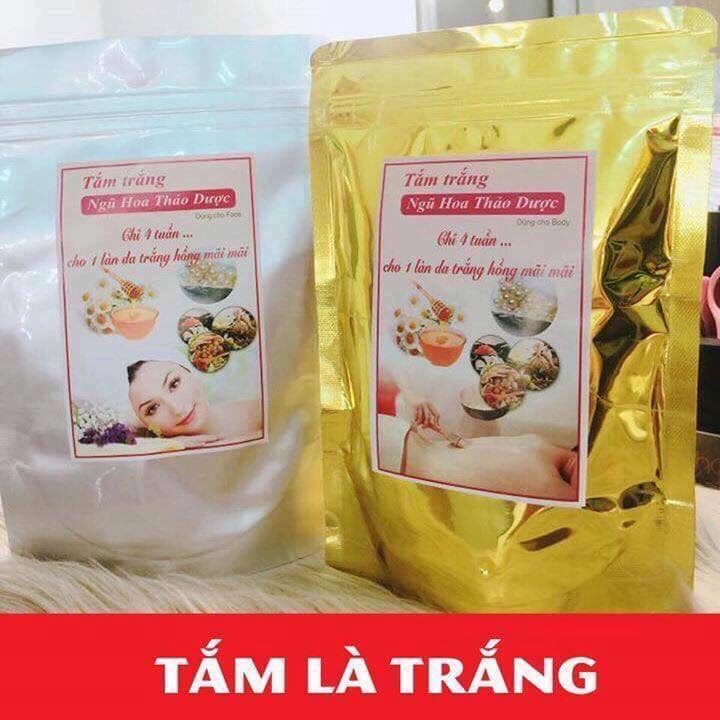 Combo tắm trắng ngũ hoa thảo dược (Body+face)