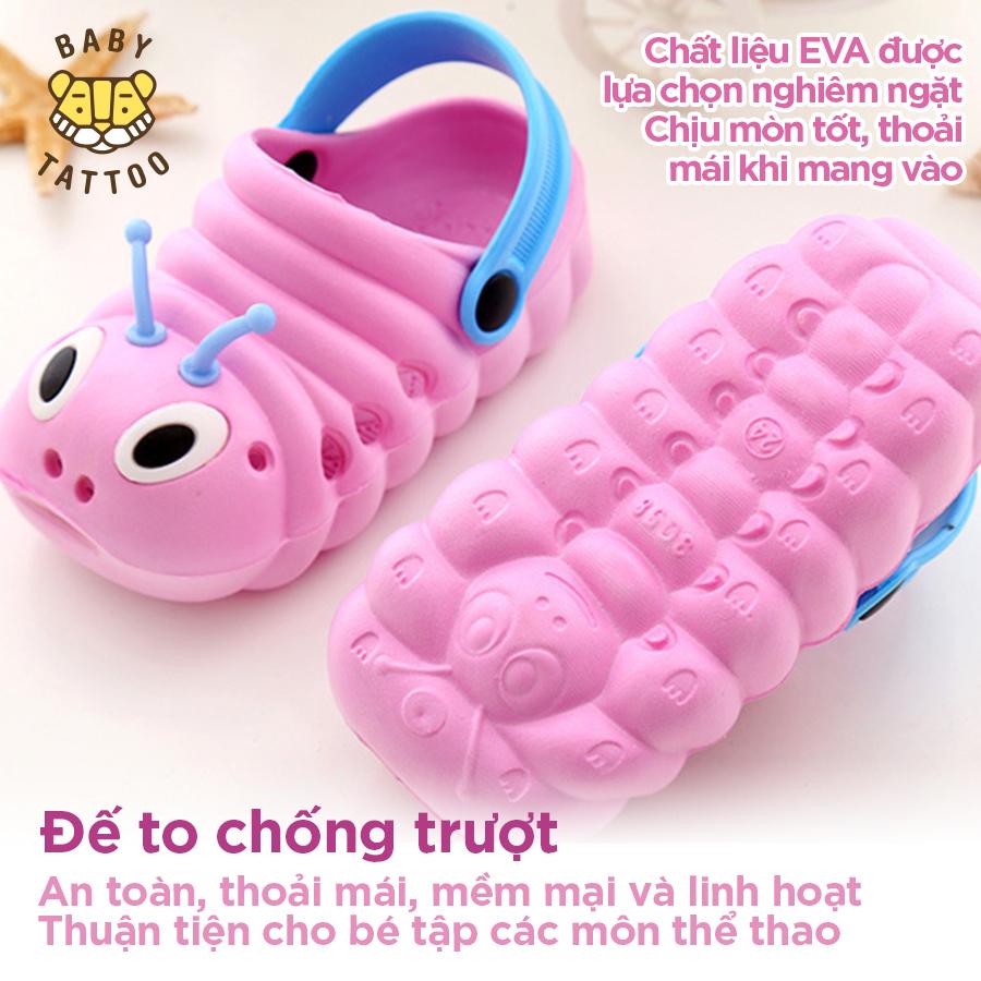 [HCM]Dép không thấm nước cho trẻ hình con sâu nhỏ dễ thương