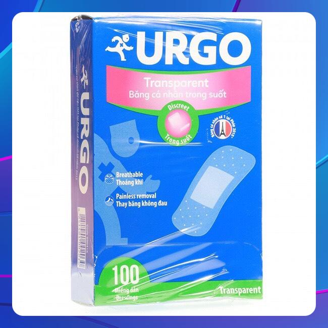 Băng cá nhân trong suốt Urgo Transparent (hộp 100 miếng)