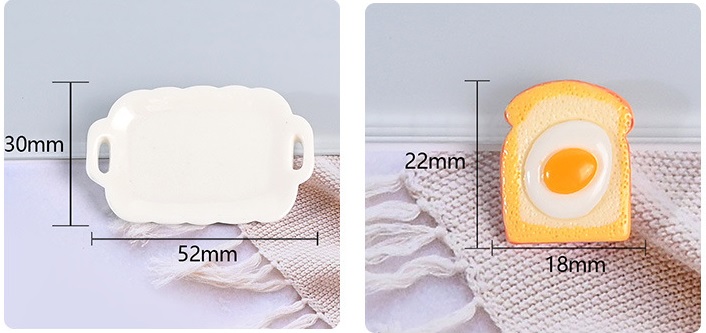 Mô hình Set đồ ăn bữa sáng trang trí nhà búp bê