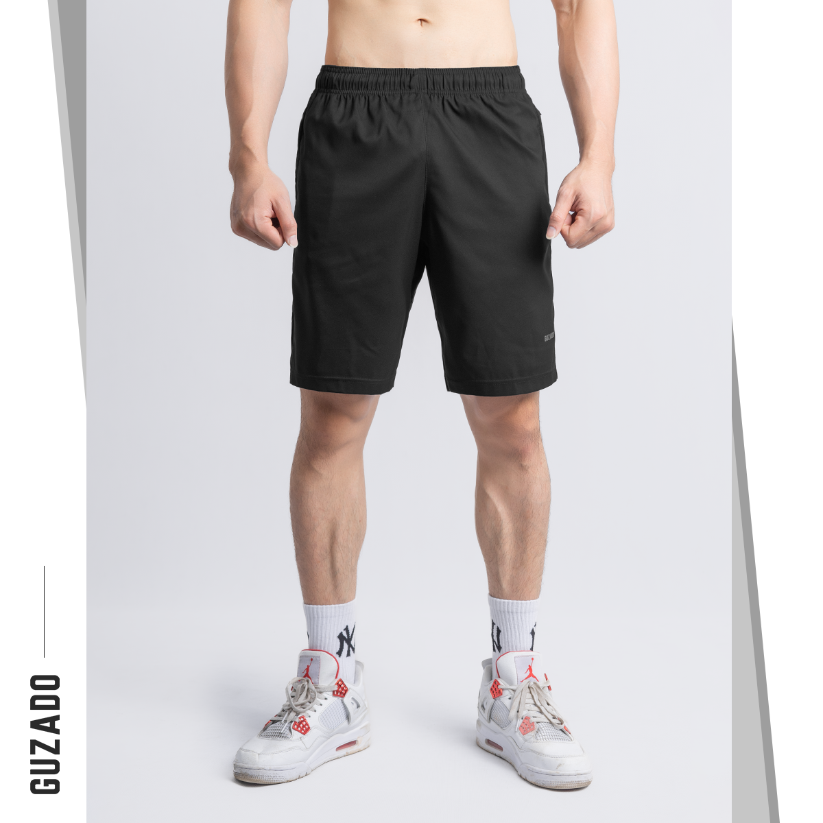 [MUA 4 GIẢM 20% SALE CUỐI THÁNG] Quần đùi nam Guzado, Quần Short nam phong cách thể thao khỏe khoắn, chất gió mềm siêu mịn, co giãn tốt, vận động thoải mái SR2201