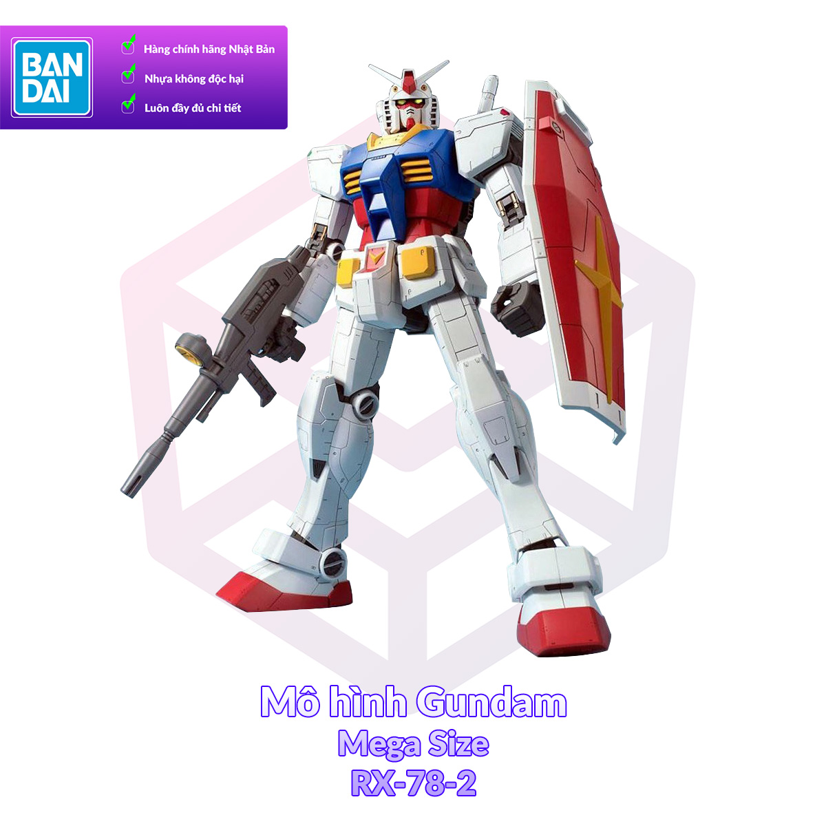 [7-11/12 VOUCHER 8%]Mô Hình Gundam Bandai Mega Size Model RX-78-2 Gundam 1/48 MS Gundam [GDB] [BMSM]