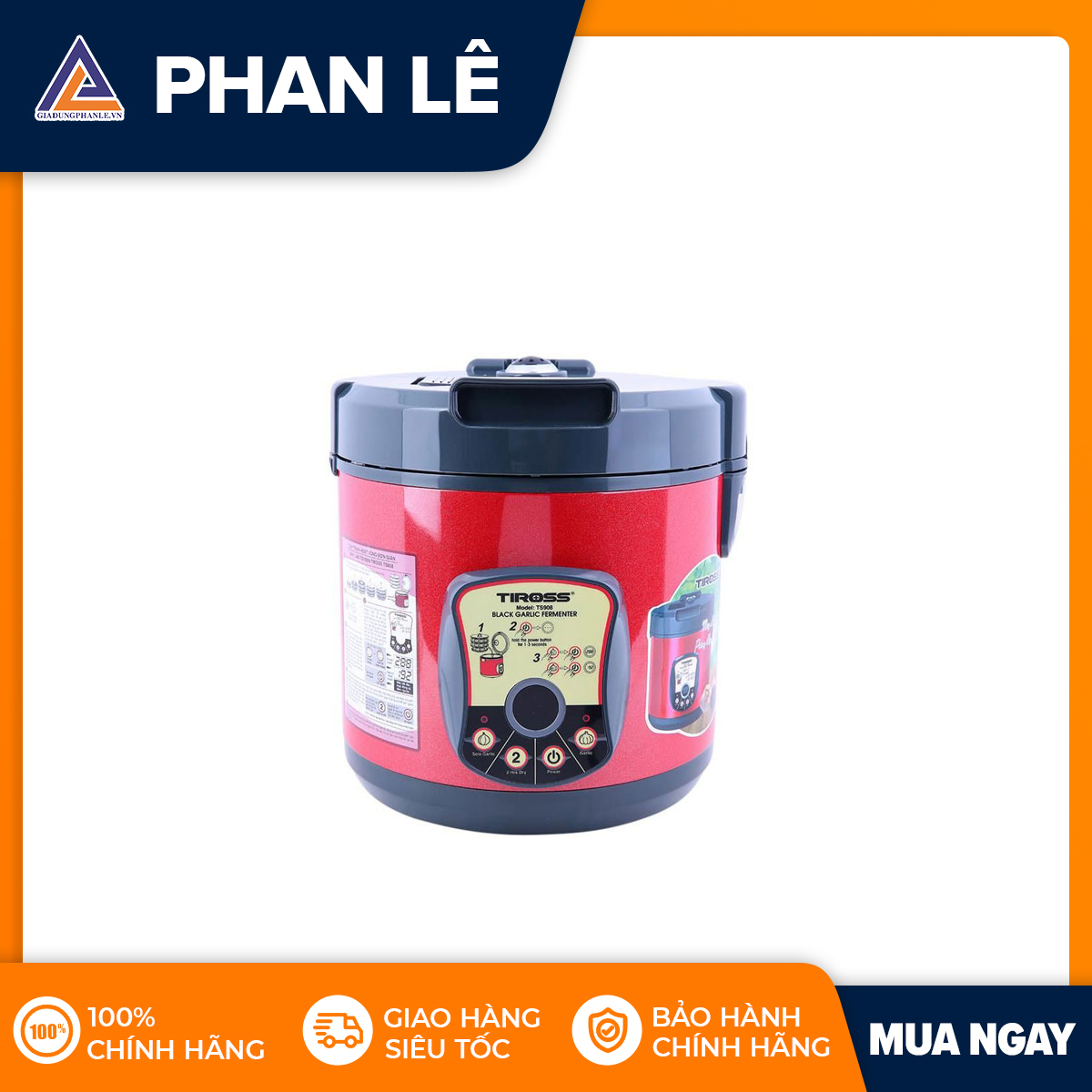 Máy làm tỏi đen Tiross TS908 (đỏ)