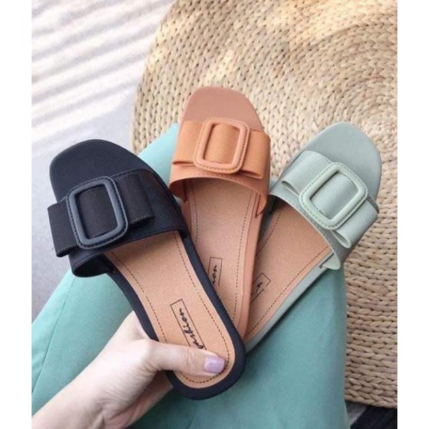 Dép đế bằng khoá nơ siêu dẻo DN(ĐẾ DẺO DÀY)