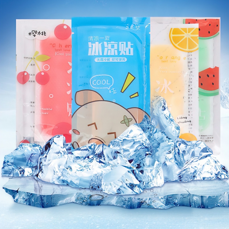Set 2 Miếng Dán Lạnh Làm Mát Cơ Thể Chống Nóng Hạ Sốt Hương Thơm Trái Cây Mùa Hè-HAUSE
