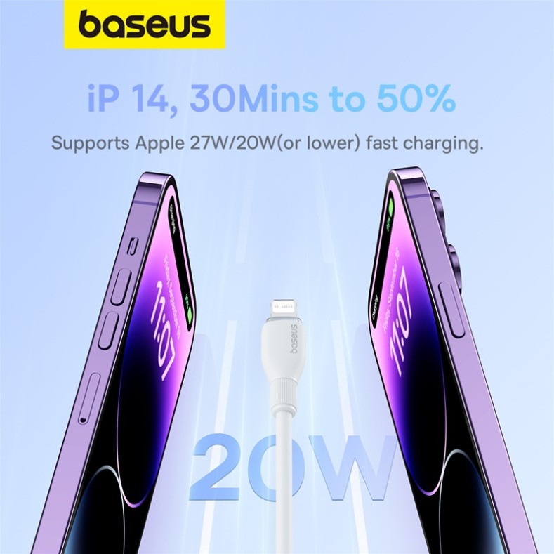 Cáp Sạc Nhanh Baseus Pudding Series Fast Charging Cable Type-C to iP 20W