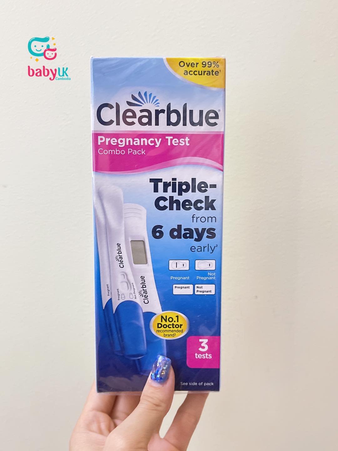 Que thử thai Clearblue Plus Pregnancy Test 3 Pack