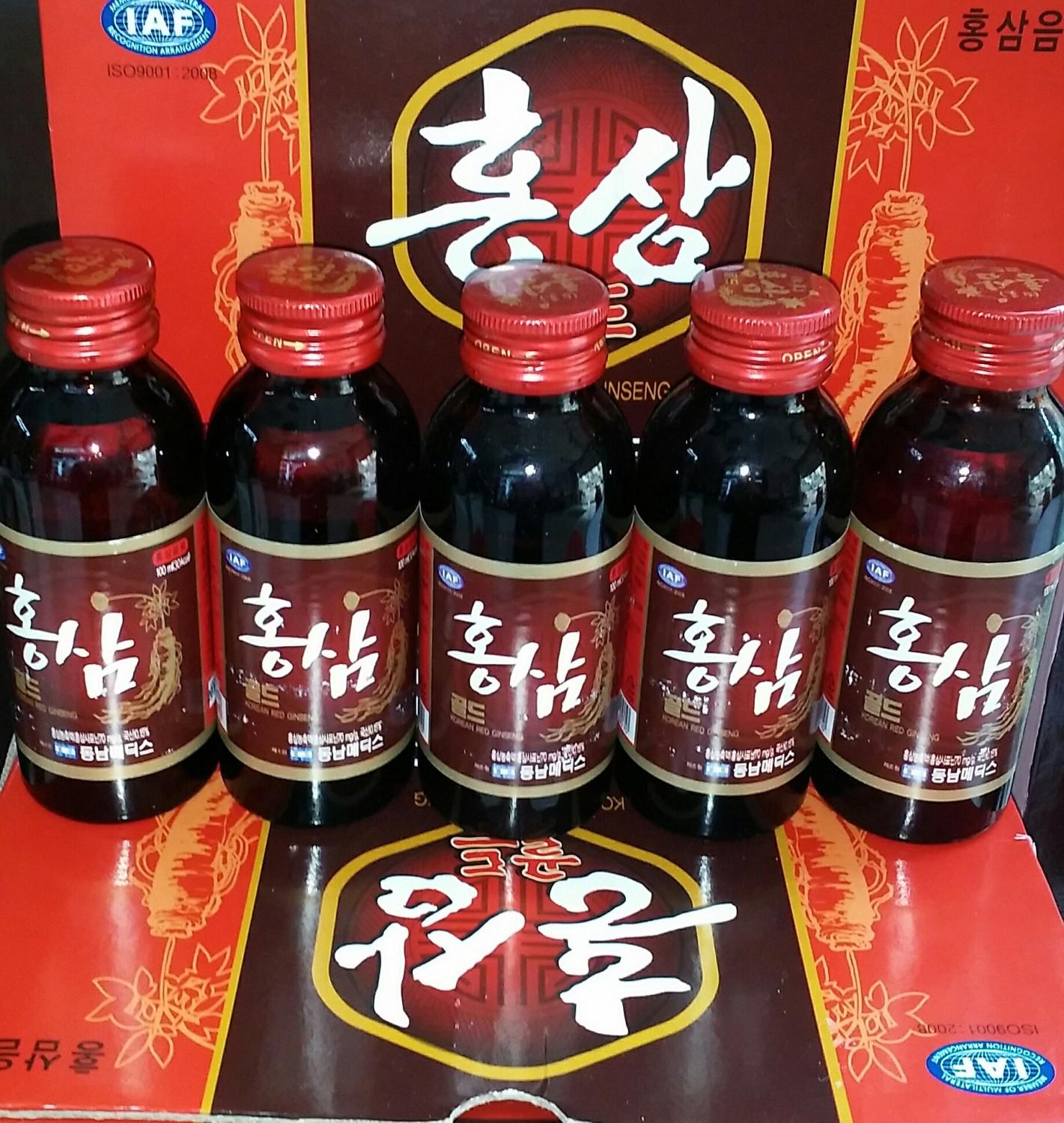 Lốc 10 Chai Nước Hồng Sâm Hàn Quốc