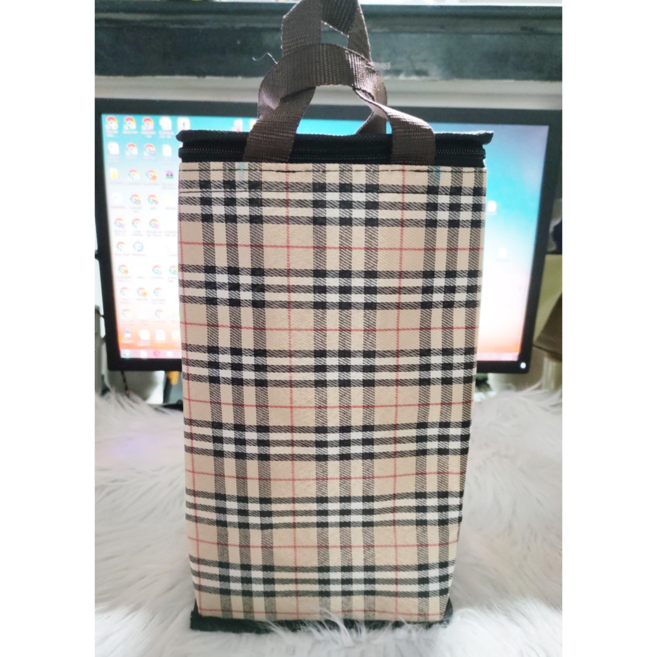 túi giữ nhiệt hộp cơm 4 ngăn (30cm*13cm*16cm)