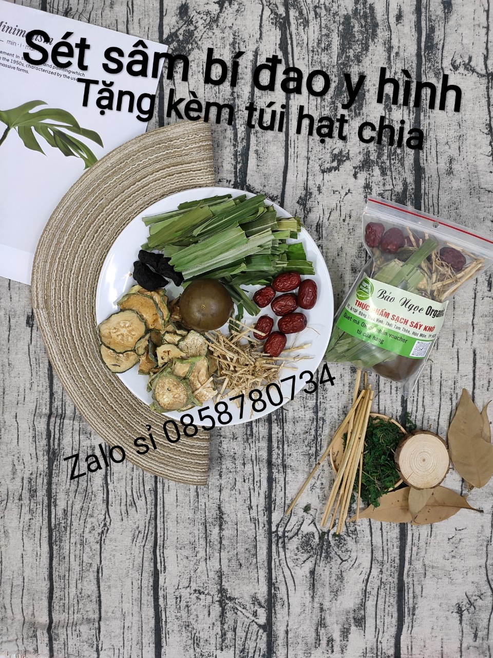 (Mua 10 tặng 1) combo sỉ 10 set sâm bí đao hạt chia