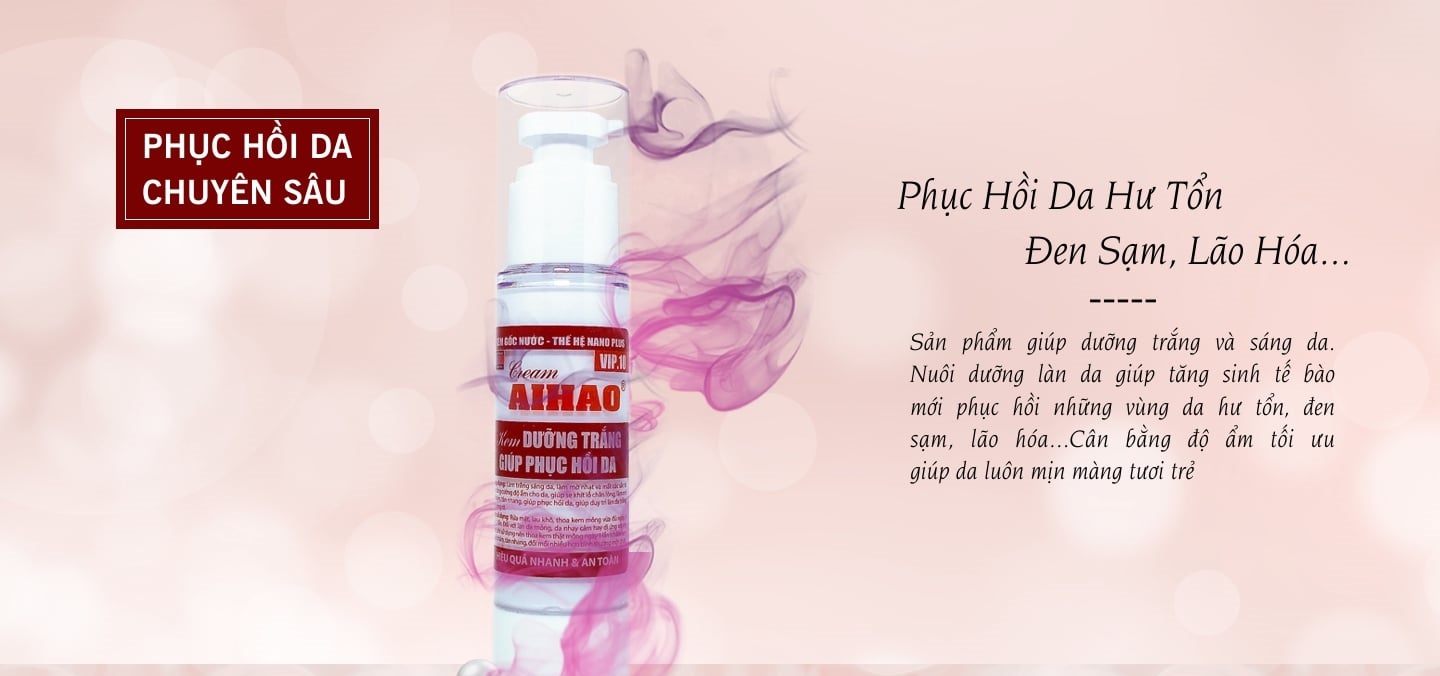 Kem AIHAO Dưỡng Trắng Giúp Phục Hồi Da (VIP.10 - 50g)