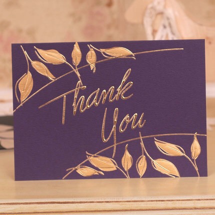 Thiệp Chúc Mừng Sáng Tạo Phong Cách Hàn Quốc Small Bronzing Single Page Type Greeting Card Thank You Card Weeding Birthday Party Invitations Flowers Shop Gift Blank Card