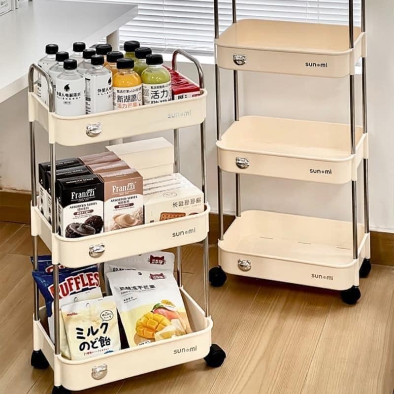 Xe đẩy spa chuyên dụng 3 Tầng Đa Năng - Kệ Để Đồ Trang Điểm