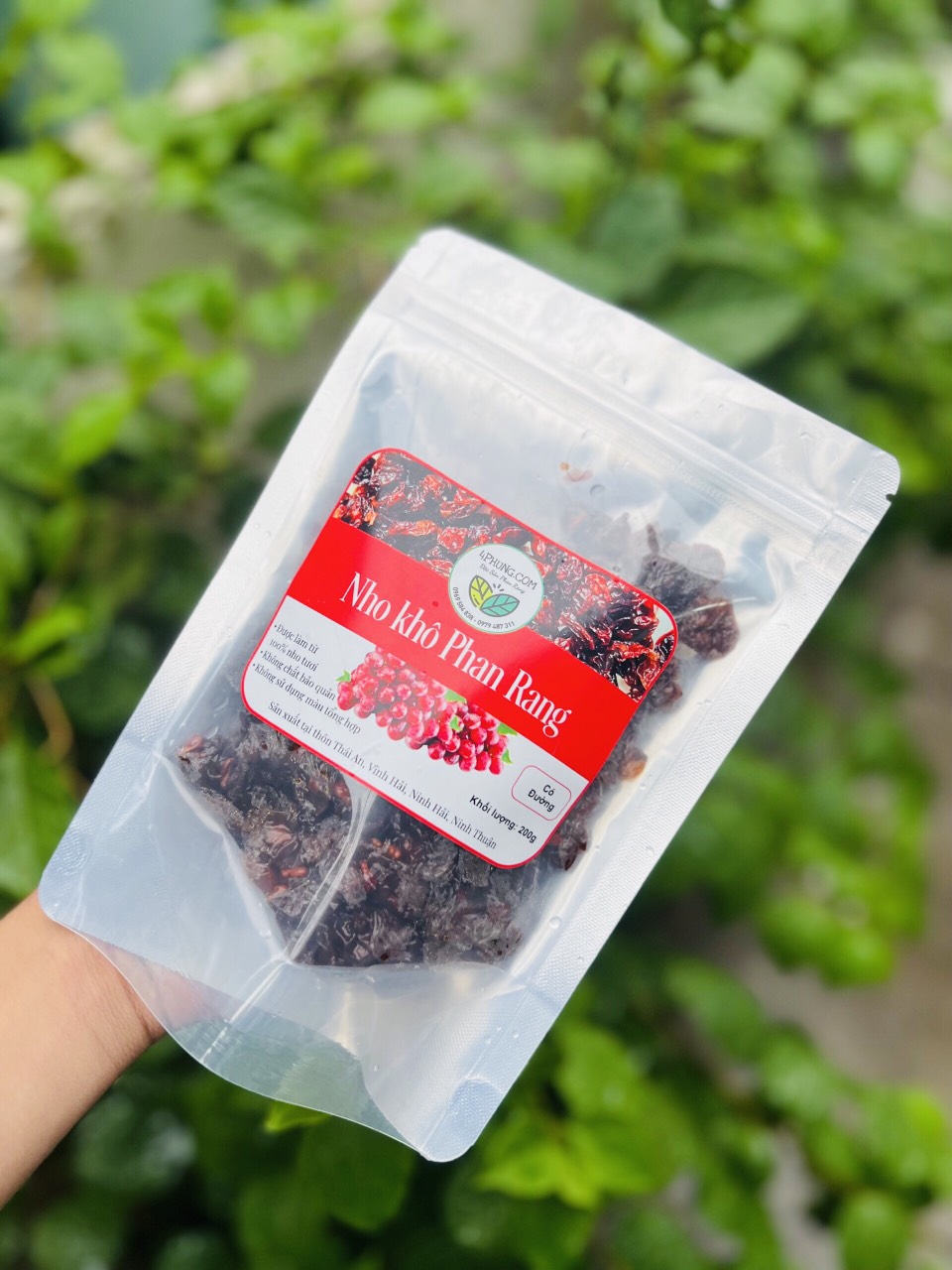 Nho khô có đường Phan Rang
