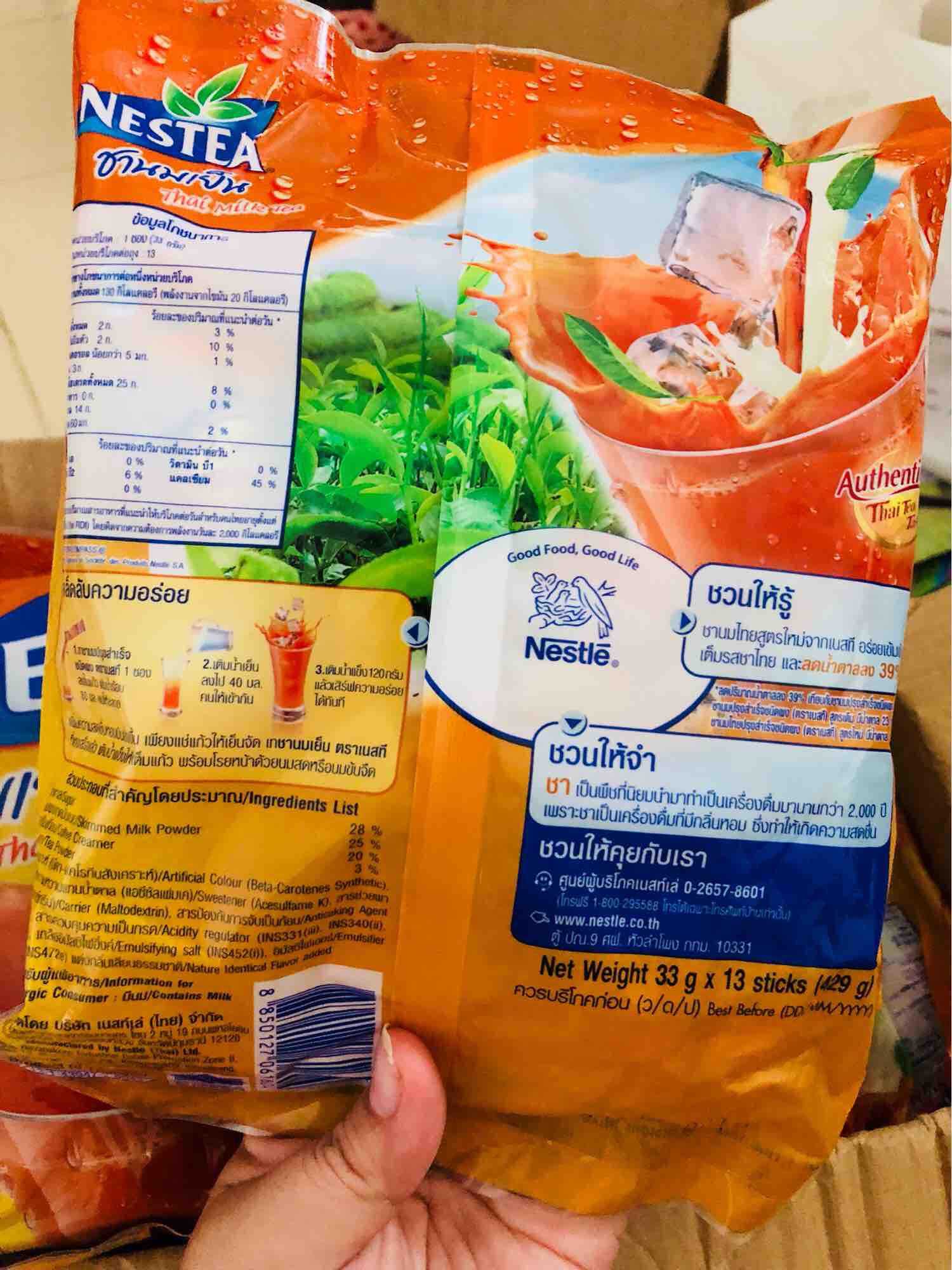 [455 Gram] Trà sữa Nestea Thái lan 13 gói