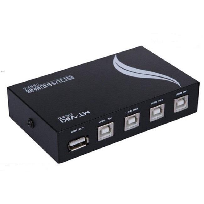 (4 máy tính dùng chung 1 máy in) Bộ chia máy in 1 ra 4 cổng USB