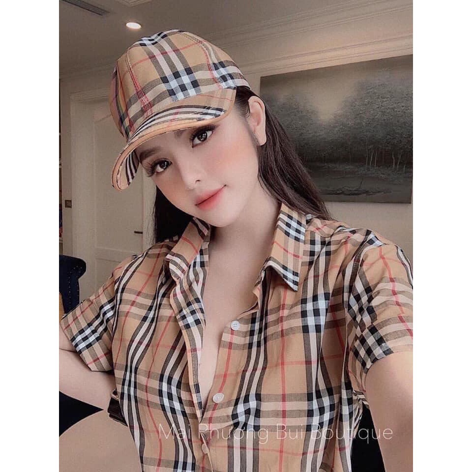 Áo sơ mi kẻ cộc tay hot hit