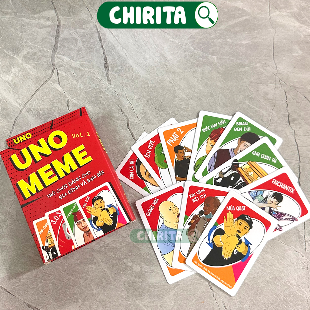 Uno meme 112 cards-board game cards with friends cheap playing cards Chirita Entertainment games