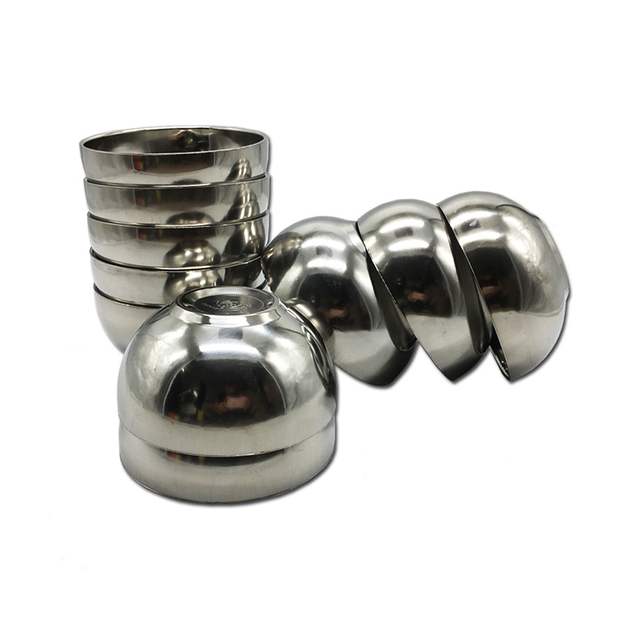 Combo 10 Chén Inox Xoăn 2 Lớp Cách Nhiệt