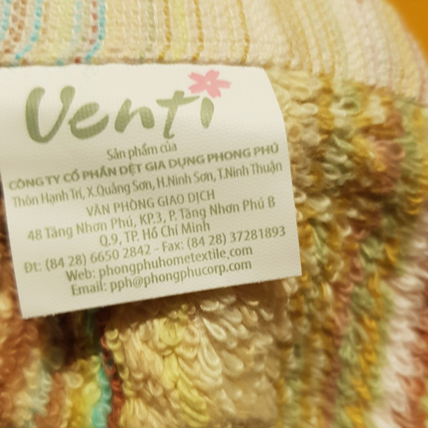 Khăn tắm sọc BHB9 cotton kt 50x100 cm