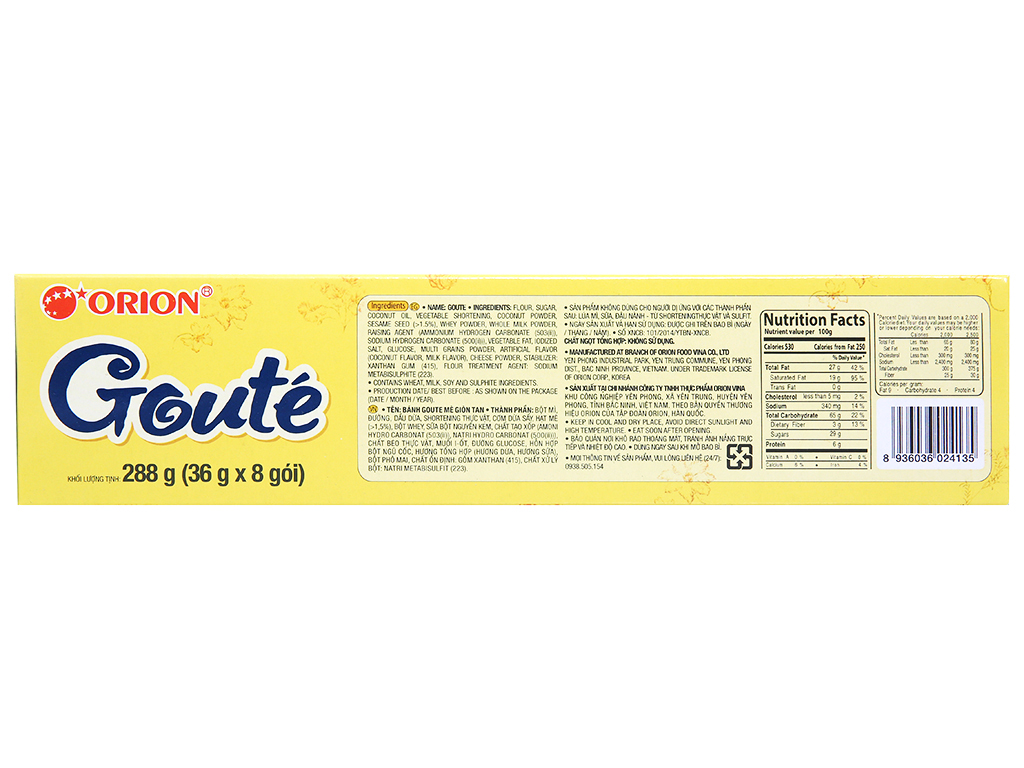 [HN]Bánh quy mè Gouté hộp 288g