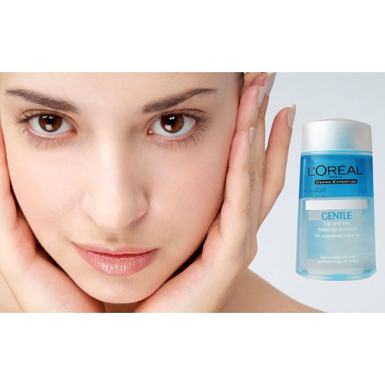 Nước Tẩy Trang Mắt Môi L'Oréal Dịu Nhẹ Cho Da 125ml Gentle Lip & Eye Make up Remover Hasaki Sản Phẩm Chính Hãng