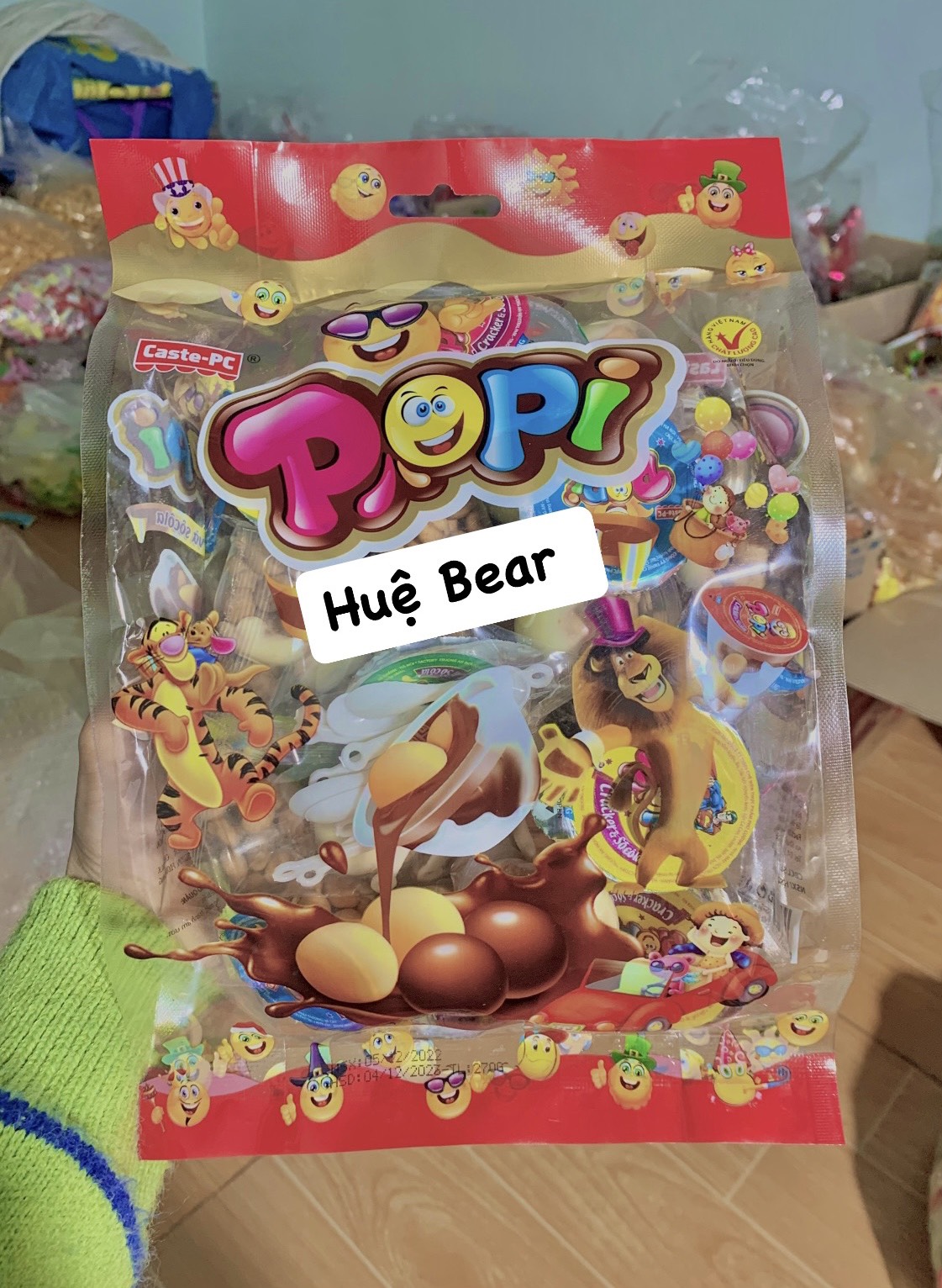 Bịch Bánh quy socola kem viên poppit