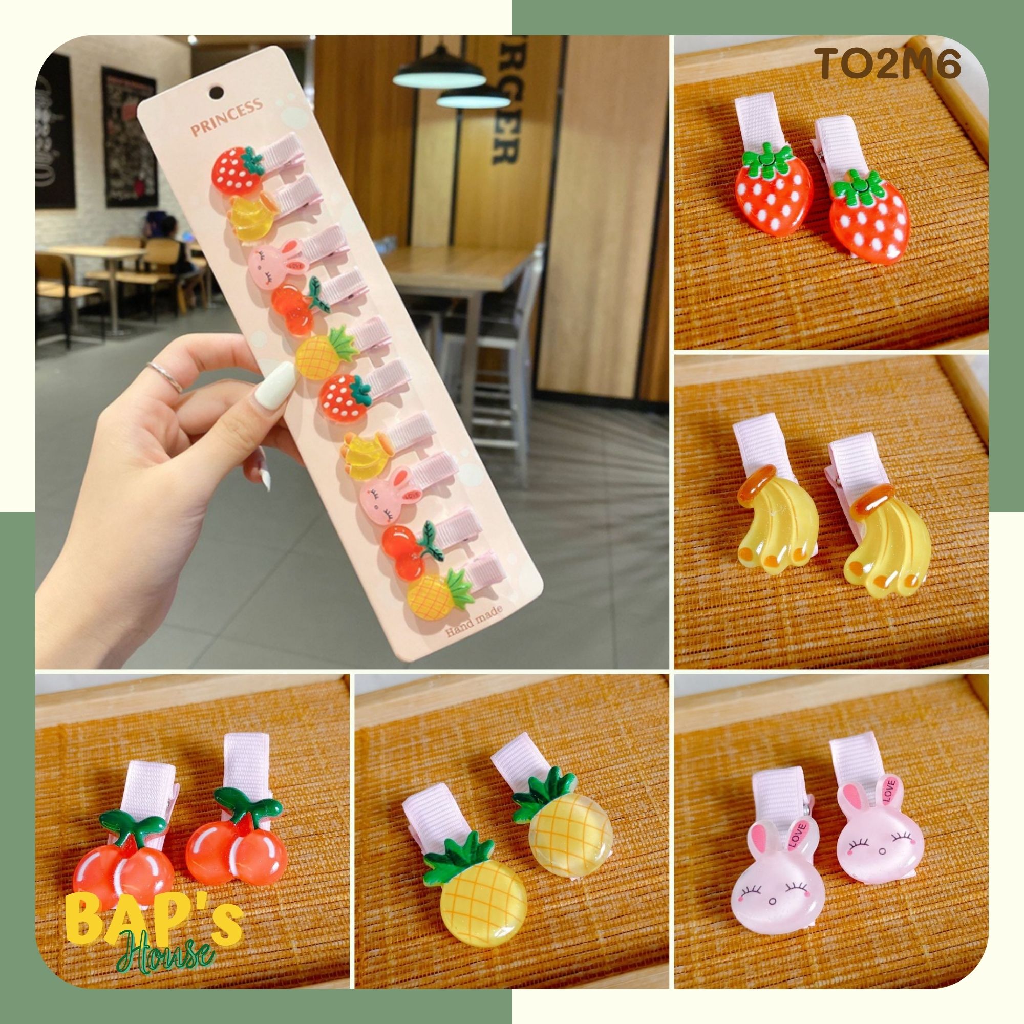 Kẹp Tóc Cho Bé Gái , Kẹp Tóc Dễ Thương Nhiều Mẫu Lựa Chọn BAP's House TO2