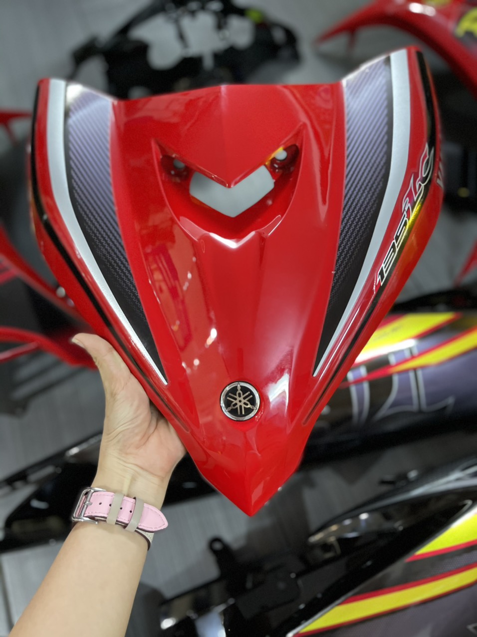 Dàn áo Ex135 đỏ đen luôn tem