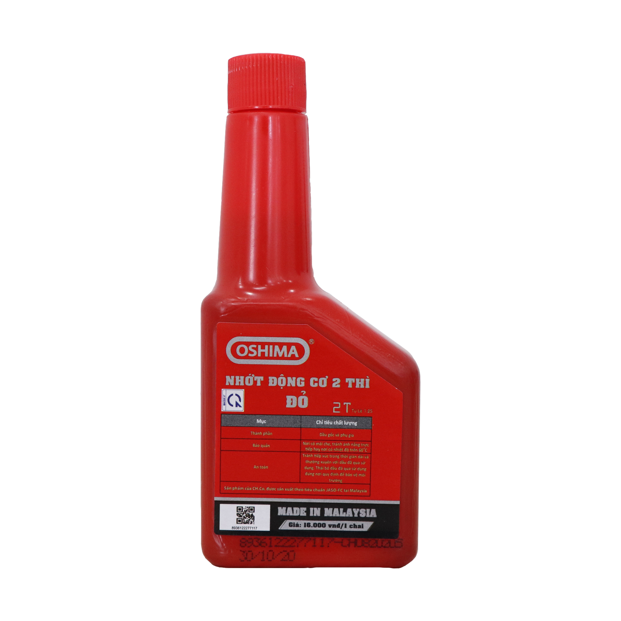 Nhớt Oshima chai 100ml cho động cơ nổ 2 thì (Xanh, đỏ)