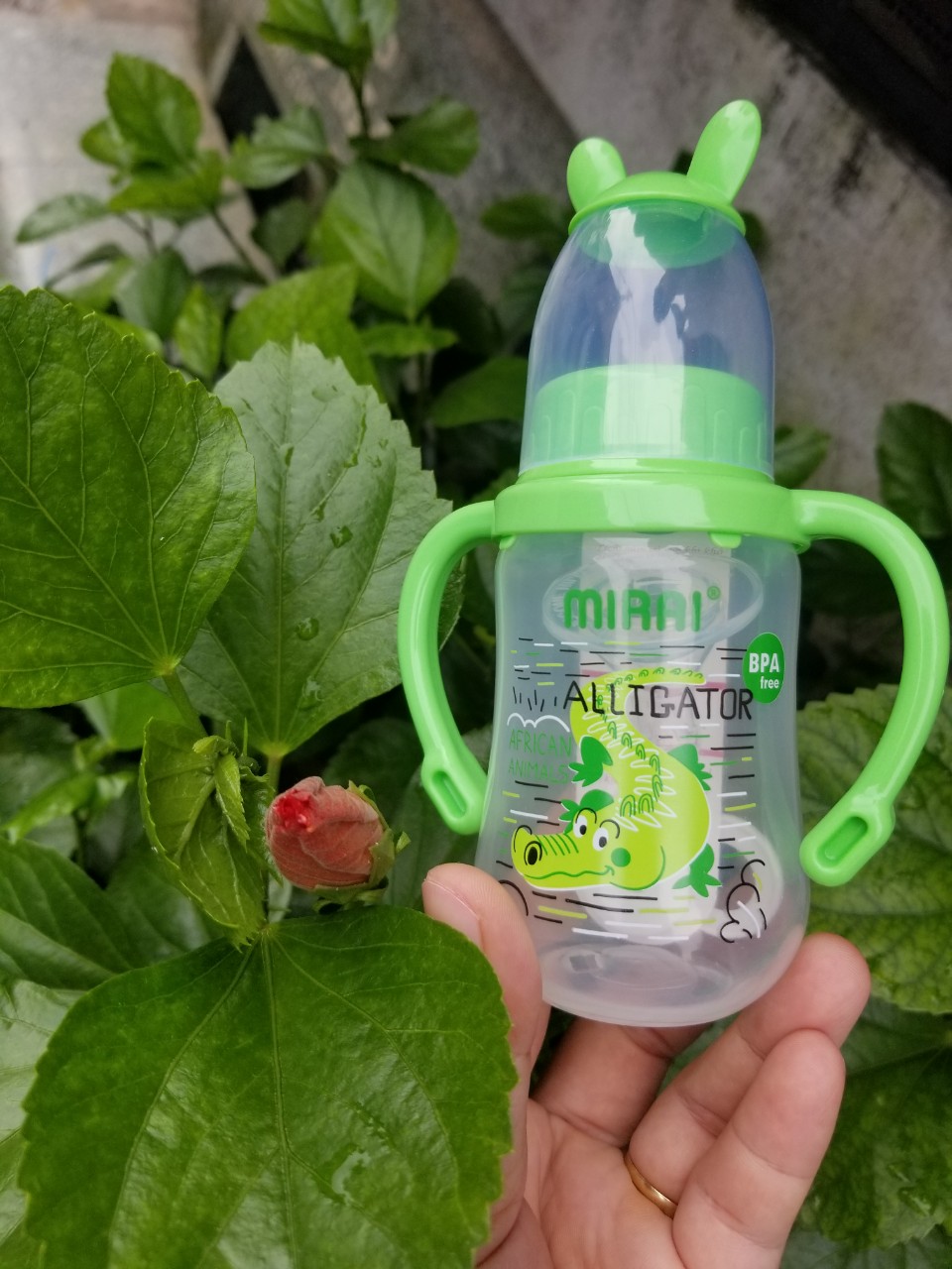 Bình sữa tay cầm có van chống sặc 140ml Mirai Duy Tân hàng Việt Nam