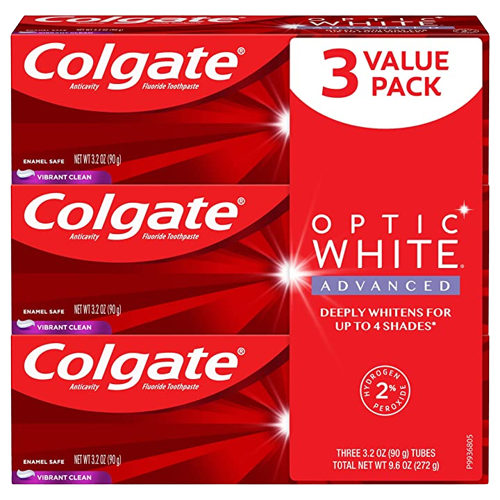 KEM ĐÁNH RĂNG COLGATE OPTIC WHITE 119G set 3 cây