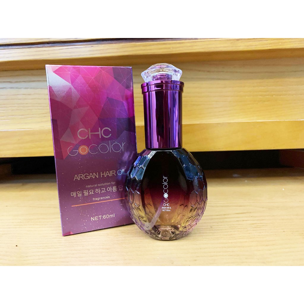 TINH DẦU DƯỠNG TÓC CHC GOCOLOR ARGAN OIL 60ML - CHAI