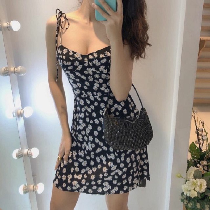 [HCM]đầm hoa cúc DBDH7755