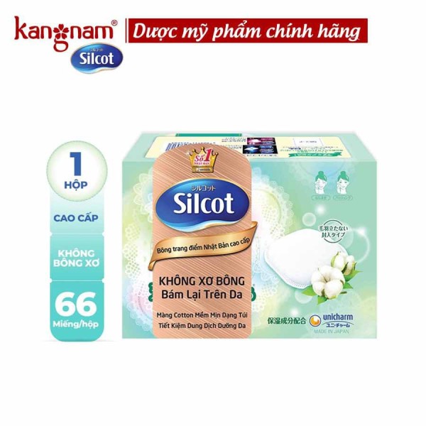 Bộ Hộp Bông Tẩy Trang Cao Cấp Silcot Premium 66 Miếng/Hộp Soft Touch Premium Cotton cao cấp