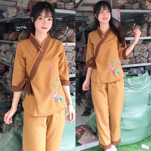 ĐỒ LAM ĐI CHÙA - mẫuSen Nơ Kate