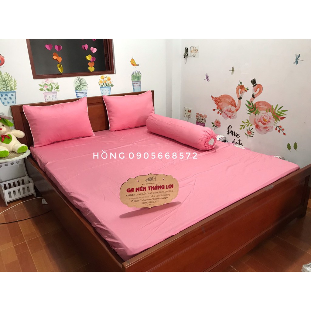Drap 1 Màu Thắng Lợi 4 món không kèm chăn