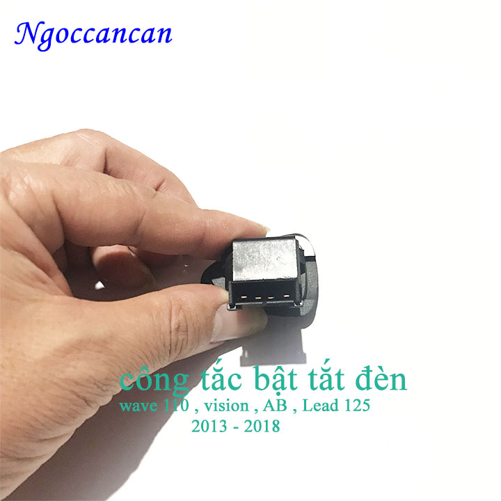 Công Tắc Bật Tắt Đèn Xe Wave 110, vision ( AB , Lead 125,  2013 -2018)