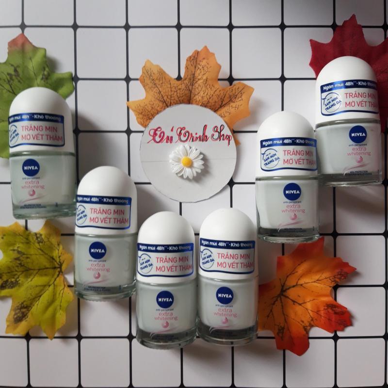 (DÙNG THỬ) 6 Lăn khử mùi Nivea trắng mịn mờ thâm (12ml/ chai)