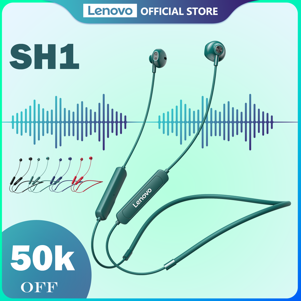 Tai nghe Bluetooth Lenovo SH1 thể thao Bluetooth 5.0 TWS không dây có micro và lượng pin dài IPX5 không thấm nước