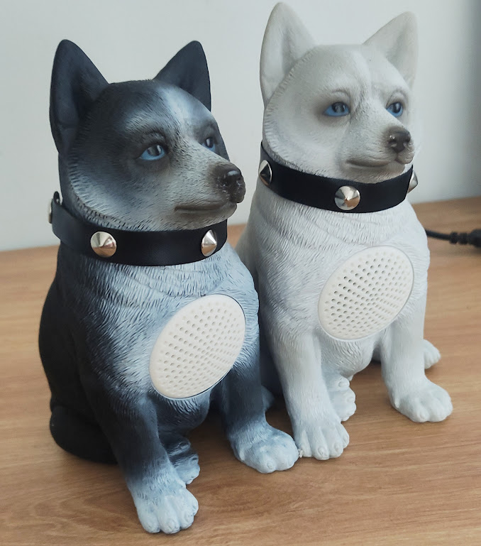 Loa Bluetooth Hình Con Chó Husky M242 Chống Nước Âm Siêu Trầm