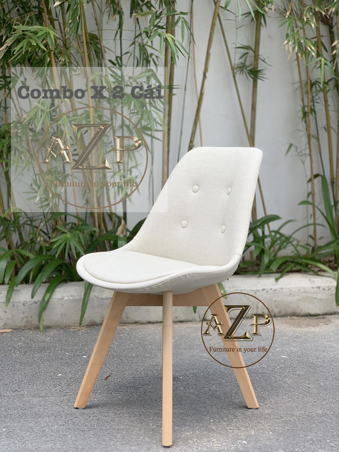 HCMCOMBO 2 Ghế Ăn Cao Cấp Kiểu Dáng Đương Đại Nhập Khẩu - AZP - AZCC-03