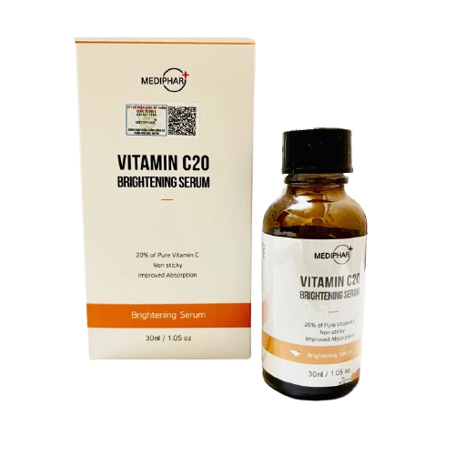 Serum Vitamin C20 Brightening Mediphar Sáng Da Mờ Thâm Nám