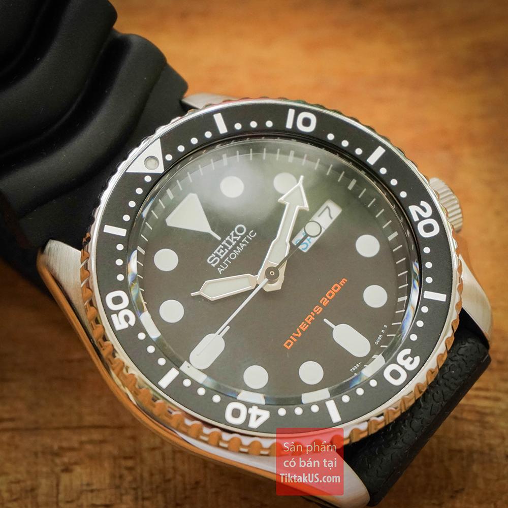 Đồng hồ nam Automatic Seiko SKX007KC dây cao su.