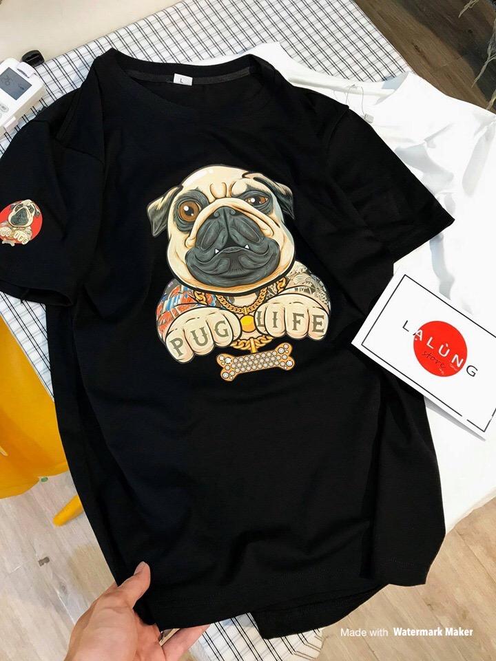 [HCM]Áo thun unisex nam nữ mặt xệ lái xe có bigsize thun mịn đẹp