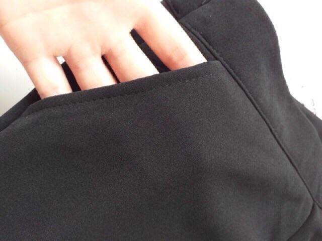 quần culottes lưng cao eo thon khóa sườn chất liệu cát hàn